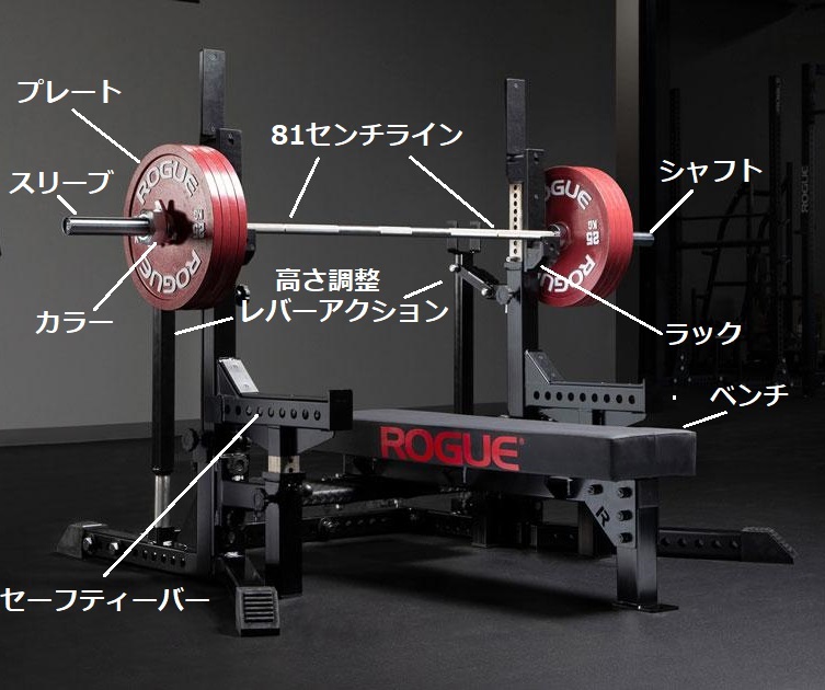 IROTEC セーフティラック ワイドタイプ ベンチプレス バーベルラック